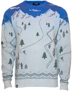 Peak Party Shredder Sweater - Navy/Gray
