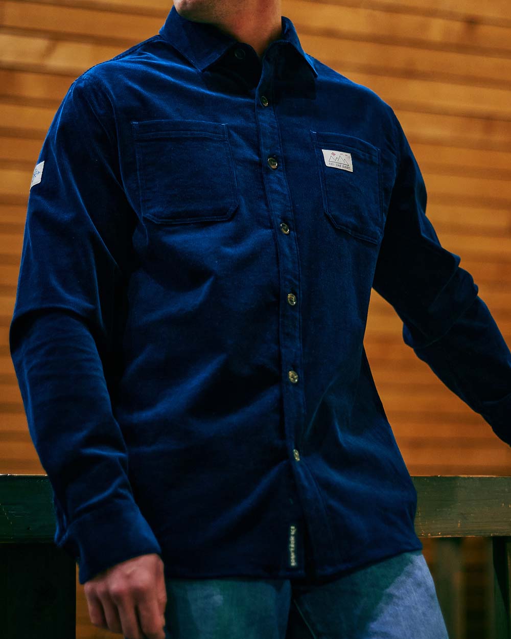 Cat Tracks Corduroy Shirt - Midnight
