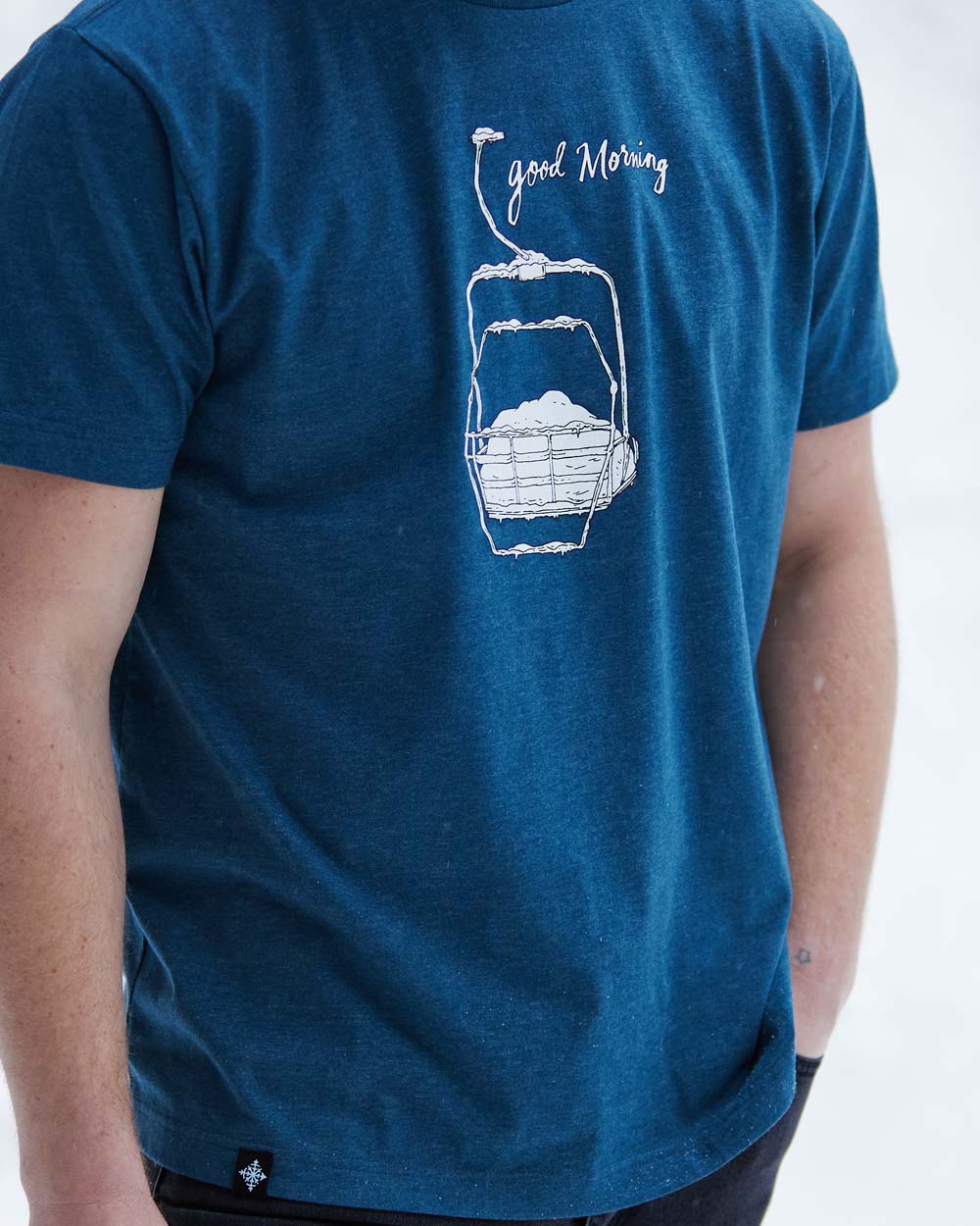 Good Morning Tee - Stone Blue – Ski The East