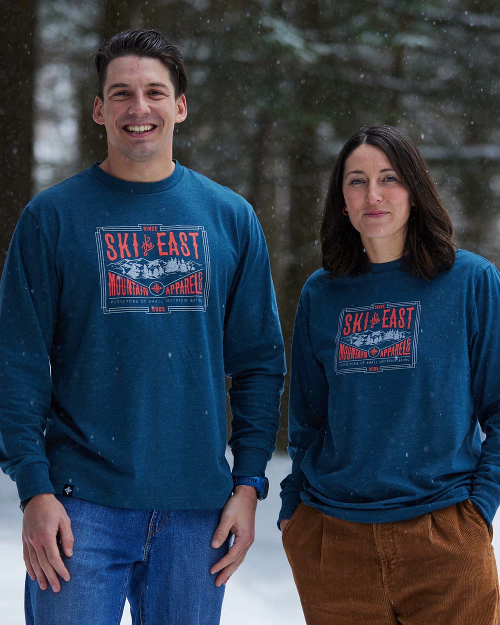 Small Mountain Long Sleeve - Stone Blue