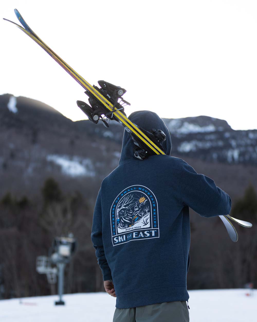 Small Mountain Hoodie - Navy