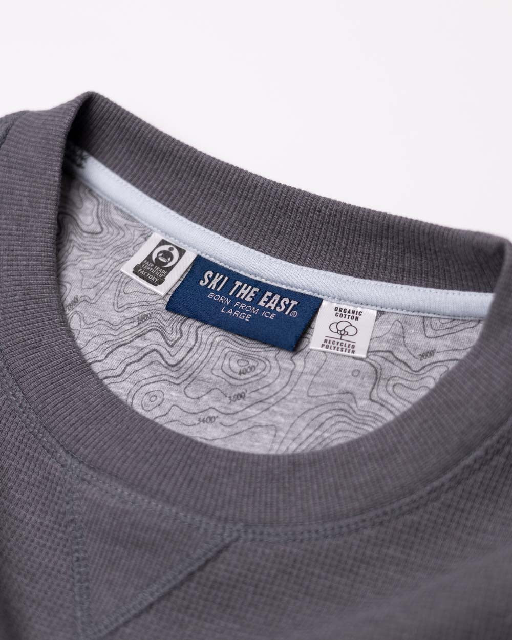 Rugged Roots Waffle Crew - Granite