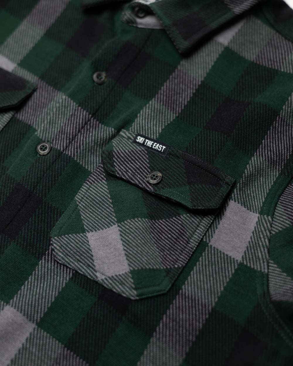 Snowdrift Knit Flannel - Backwoods Pine