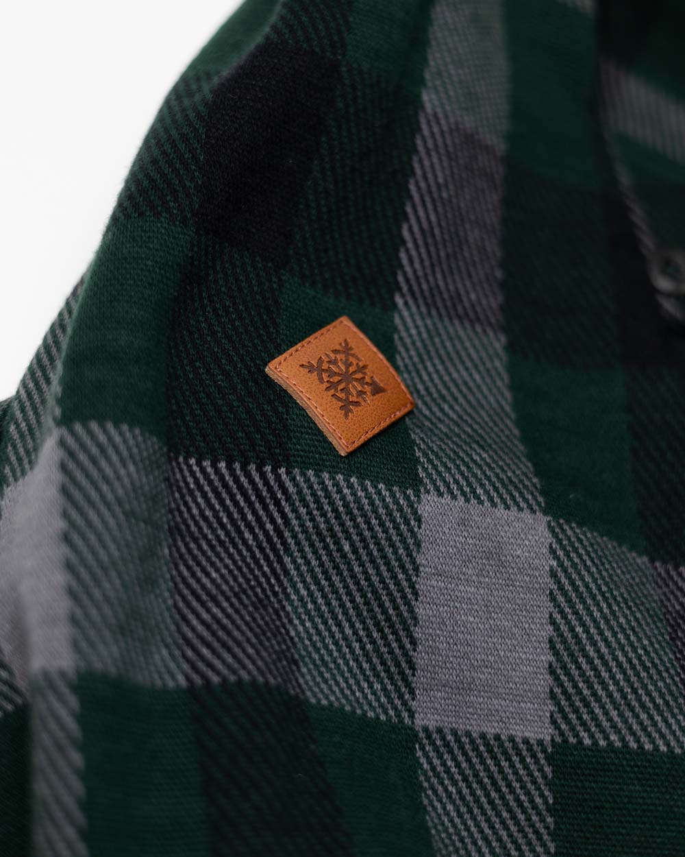 Snowdrift Knit Flannel - Backwoods Pine