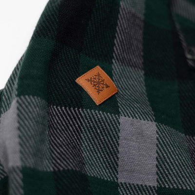 Snowdrift Knit Flannel - Backwoods Pine