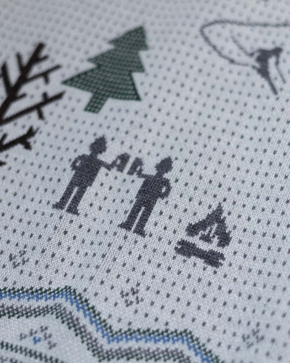 Peak Party Shredder Sweater - Navy/Gray