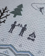 Peak Party Shredder Sweater - Navy/Gray