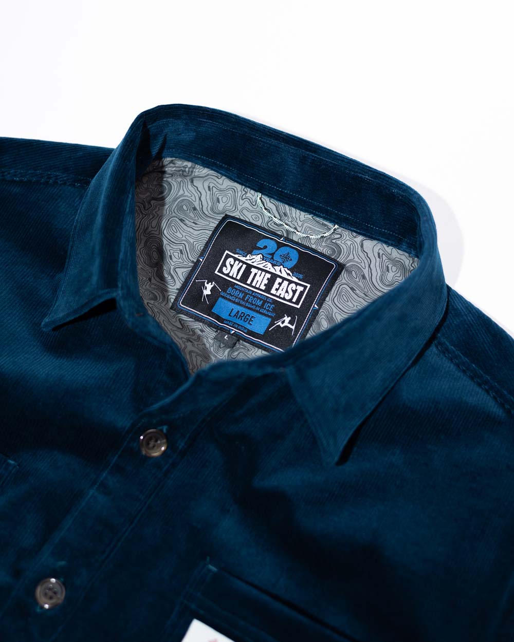 Cat Tracks Corduroy Shirt - Midnight