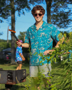 Backcountry Beach Aloha Shirt - Tubular Teal