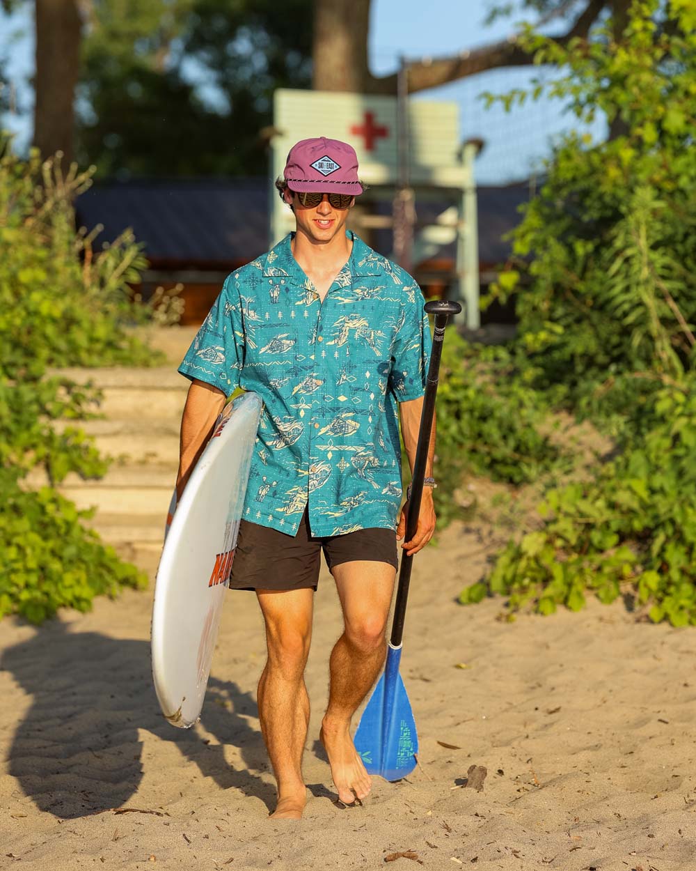 Backcountry Beach Aloha Shirt - Tubular Teal
