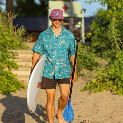 Backcountry Beach Aloha Shirt - Tubular Teal