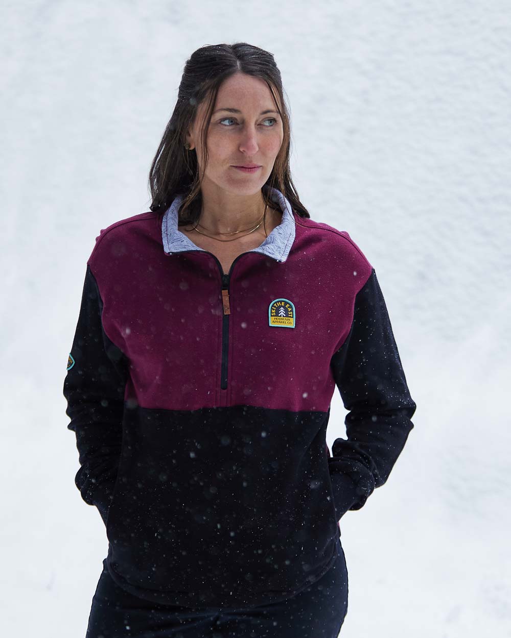 Women's Waterford Quarter Zip - Burgundy