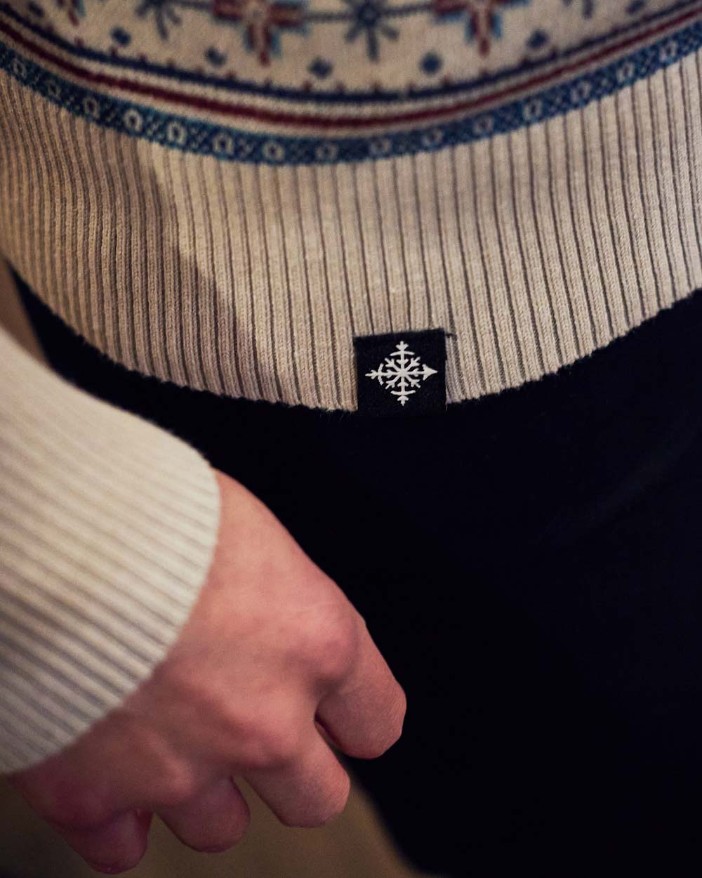 Women's Powder Day Shredder Sweater - Teal/Gray