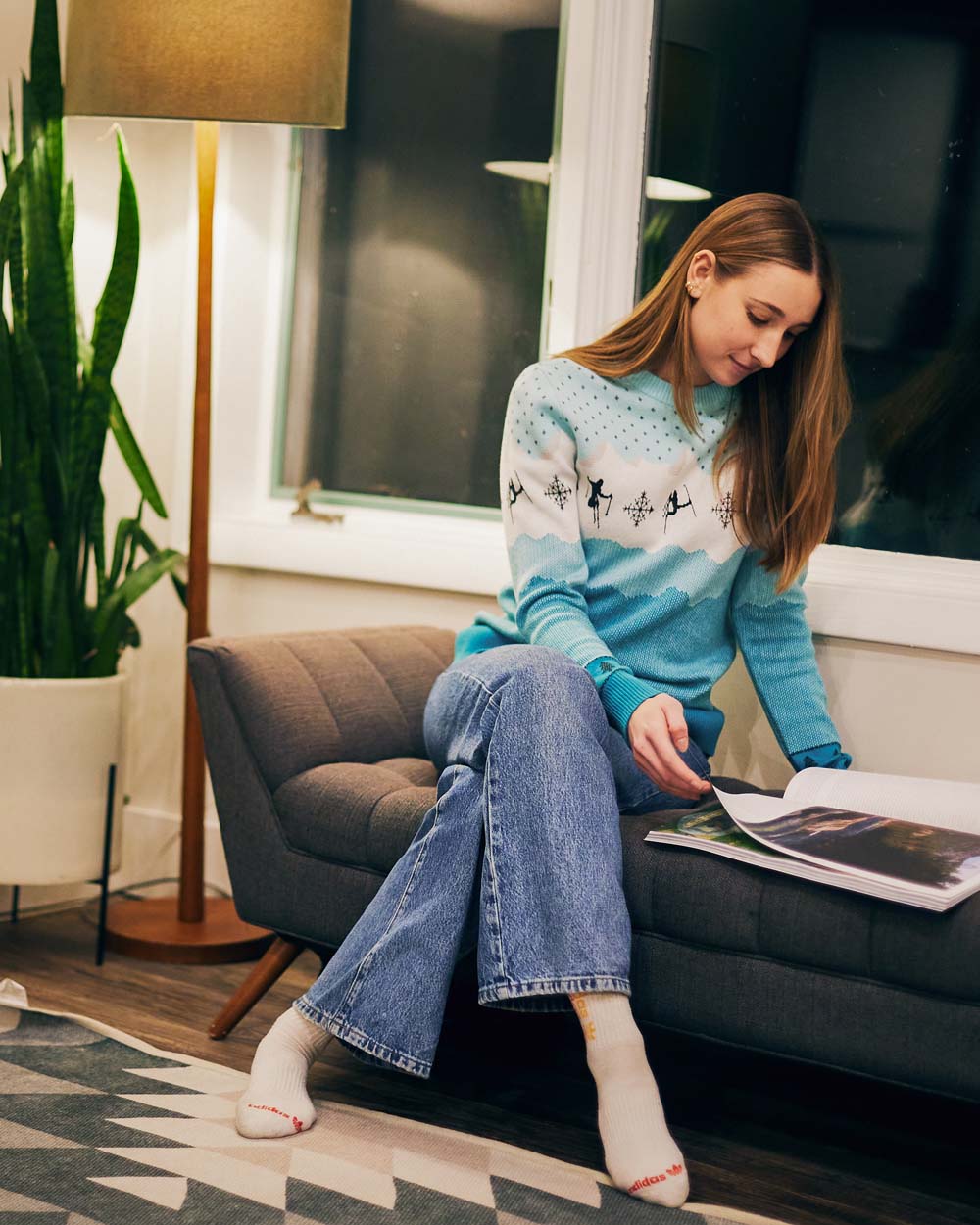 Women's Altitude Shredder Sweater - Mountain Ice