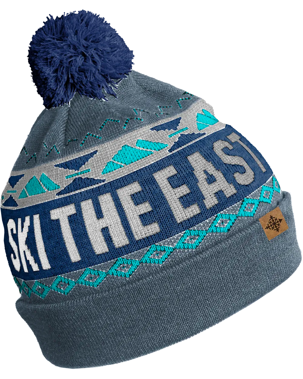 Powder Day Pom Beanie - Frozen Alpine