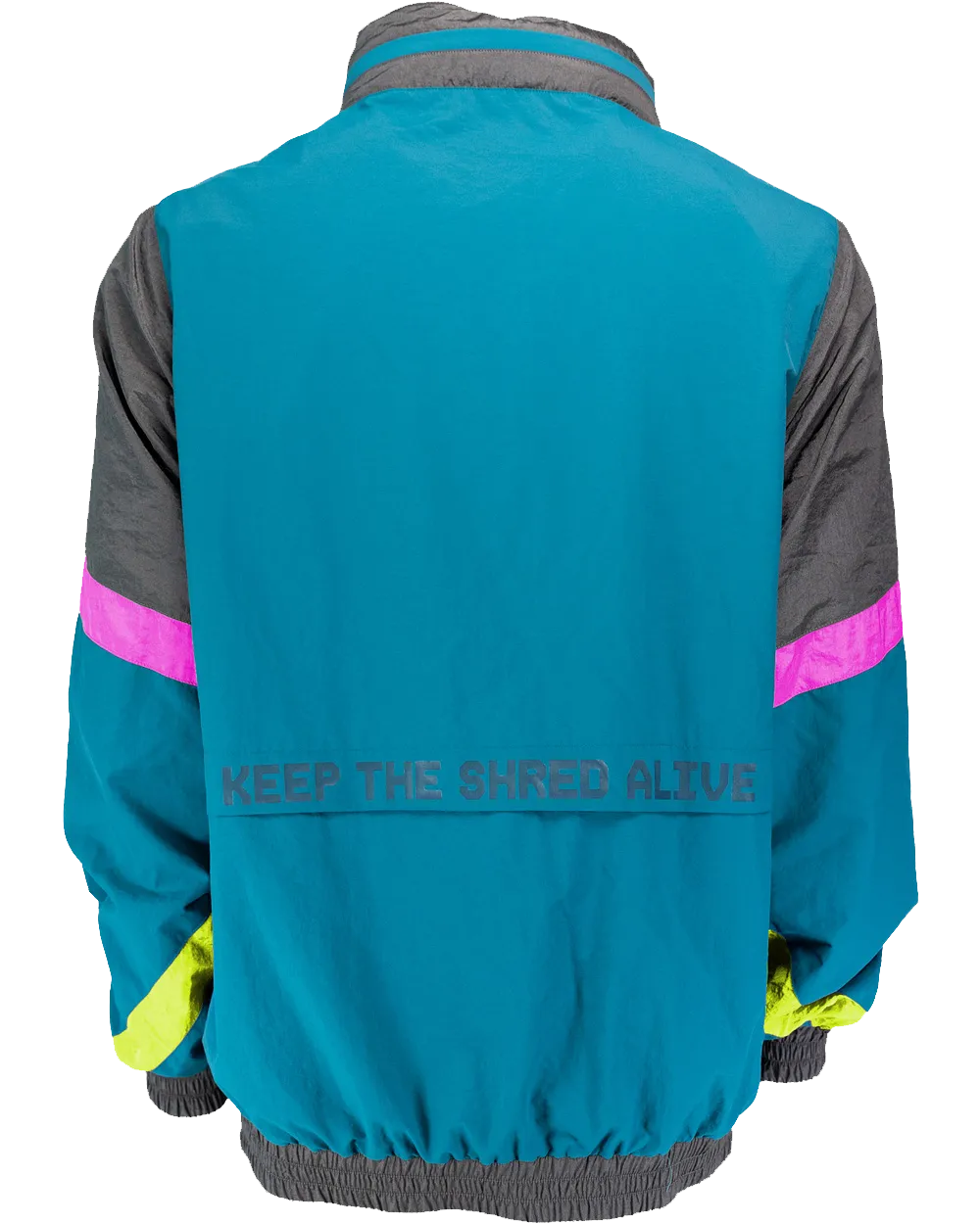 Neon Nights Zip Windbreaker - Tubular Teal