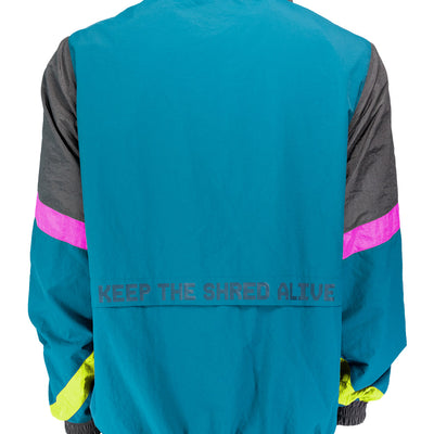 Neon Nights Zip Windbreaker - Tubular Teal