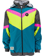 Neon Nights Zip Windbreaker - Tubular Teal
