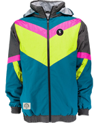 Neon Nights Zip Windbreaker - Tubular Teal