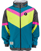 Neon Nights Zip Windbreaker - Tubular Teal