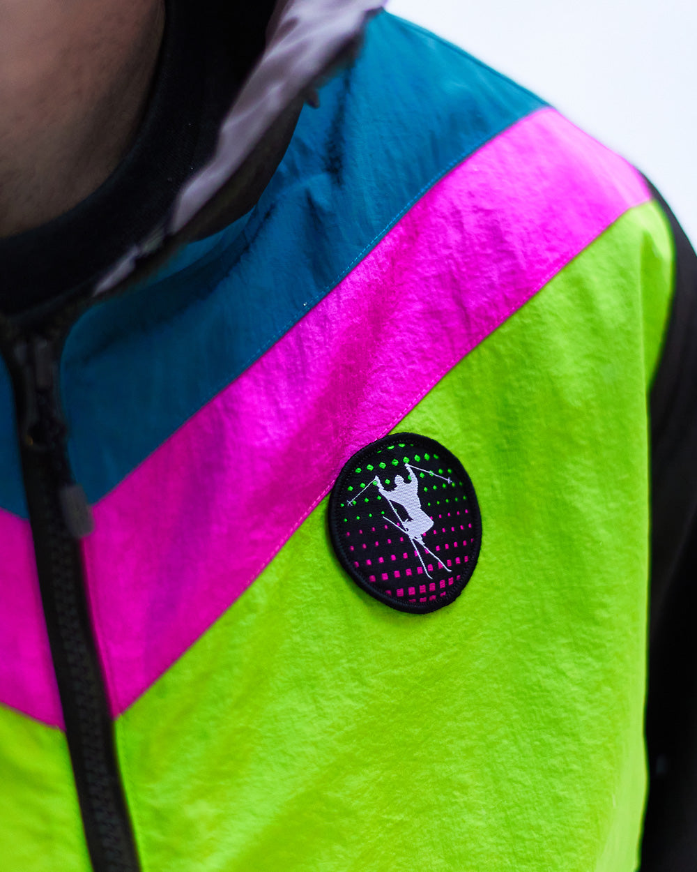Neon Nights Zip Windbreaker - Tubular Teal – Ski The East