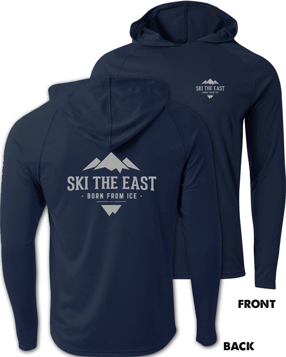 Mansfield Thermal Hooded Long Sleeve - Midnight