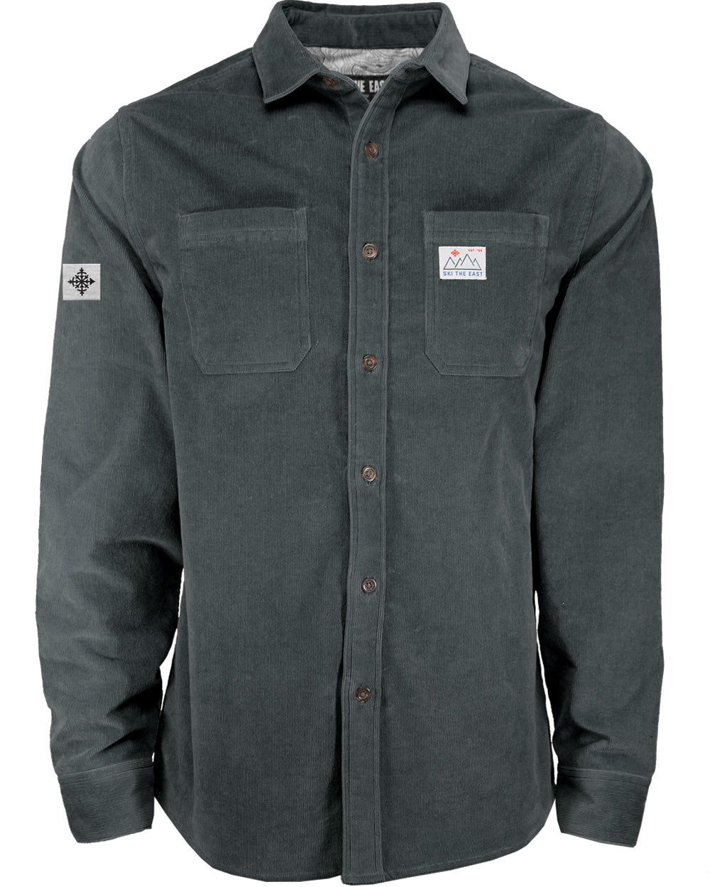 Cat Tracks Corduroy Shirt - Midnight