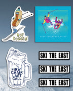 Graphic Sticker Pack - Hot Doggin'