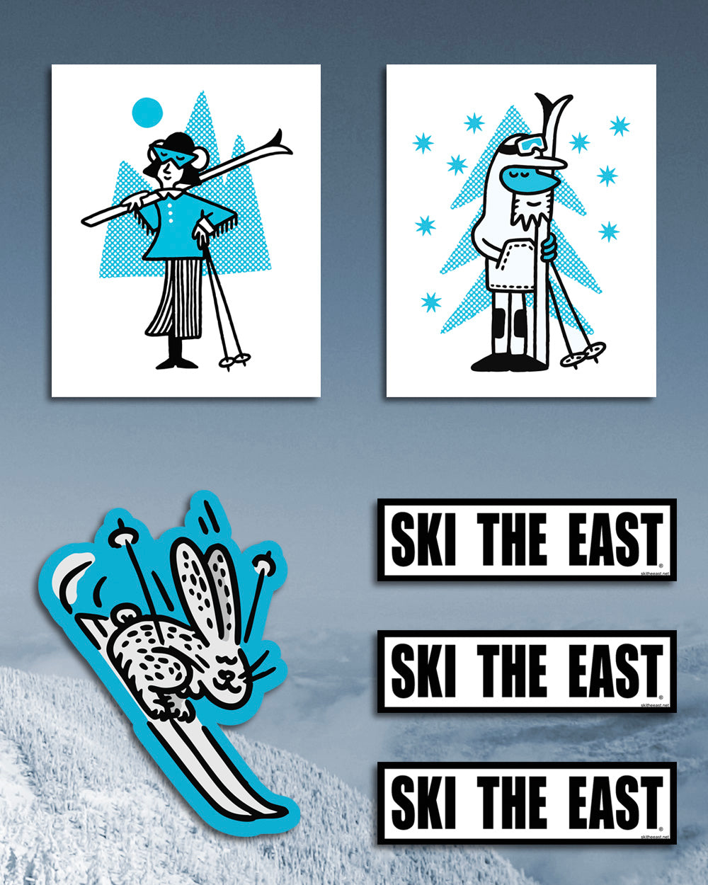 Graphic Sticker Pack - Snowville