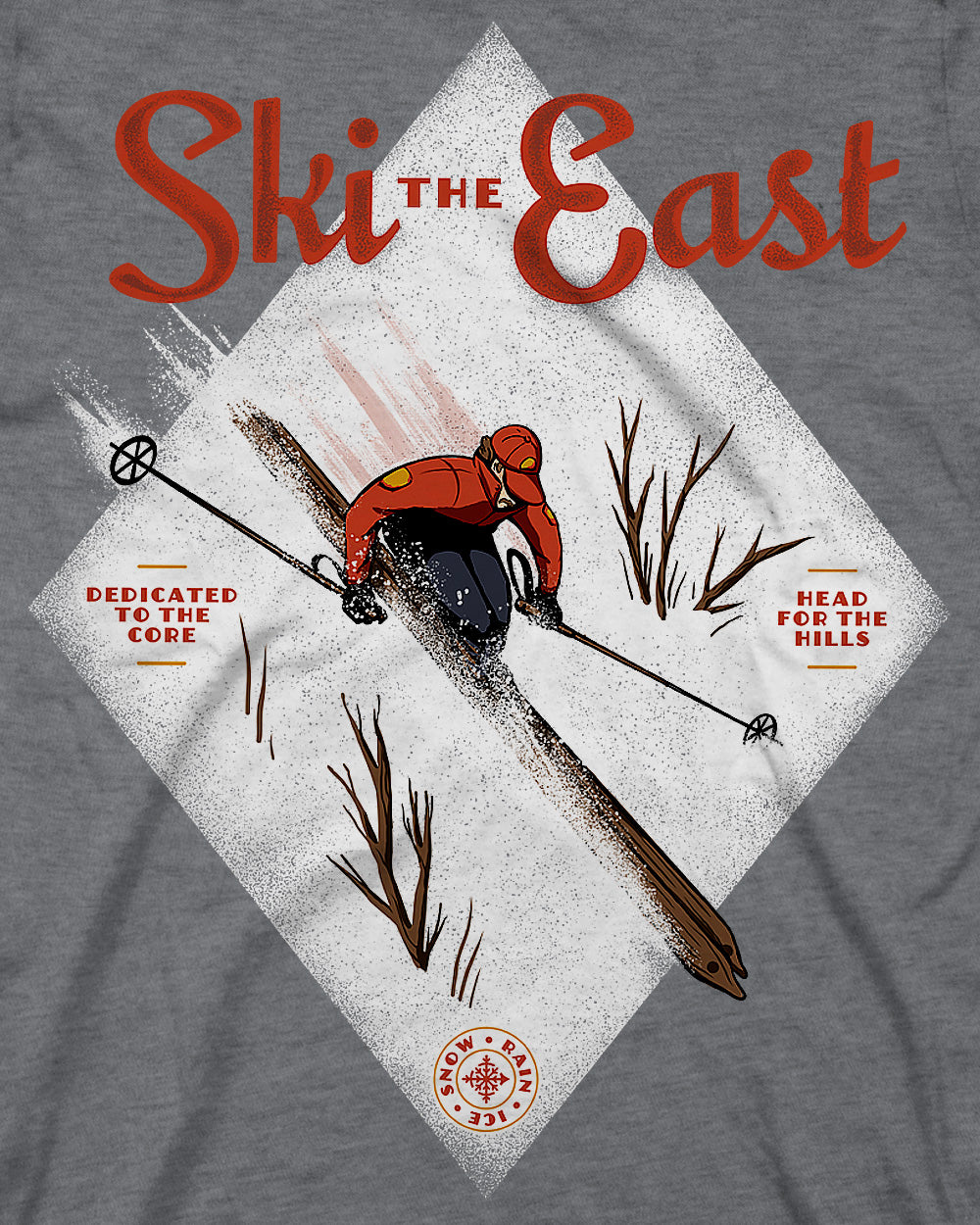 Downhill Legacy Tee - Granite