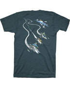 Earn Your Turns Tee - Stone Blue