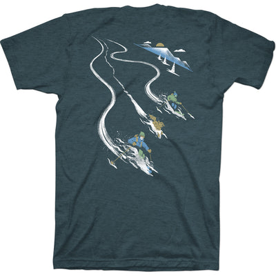 Earn Your Turns Tee - Stone Blue