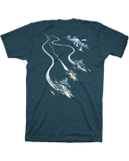 Earn Your Turns Tee - Stone Blue