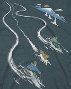 Earn Your Turns Tee - Stone Blue