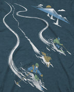 Earn Your Turns Tee - Stone Blue