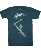 Earn Your Turns Tee - Stone Blue