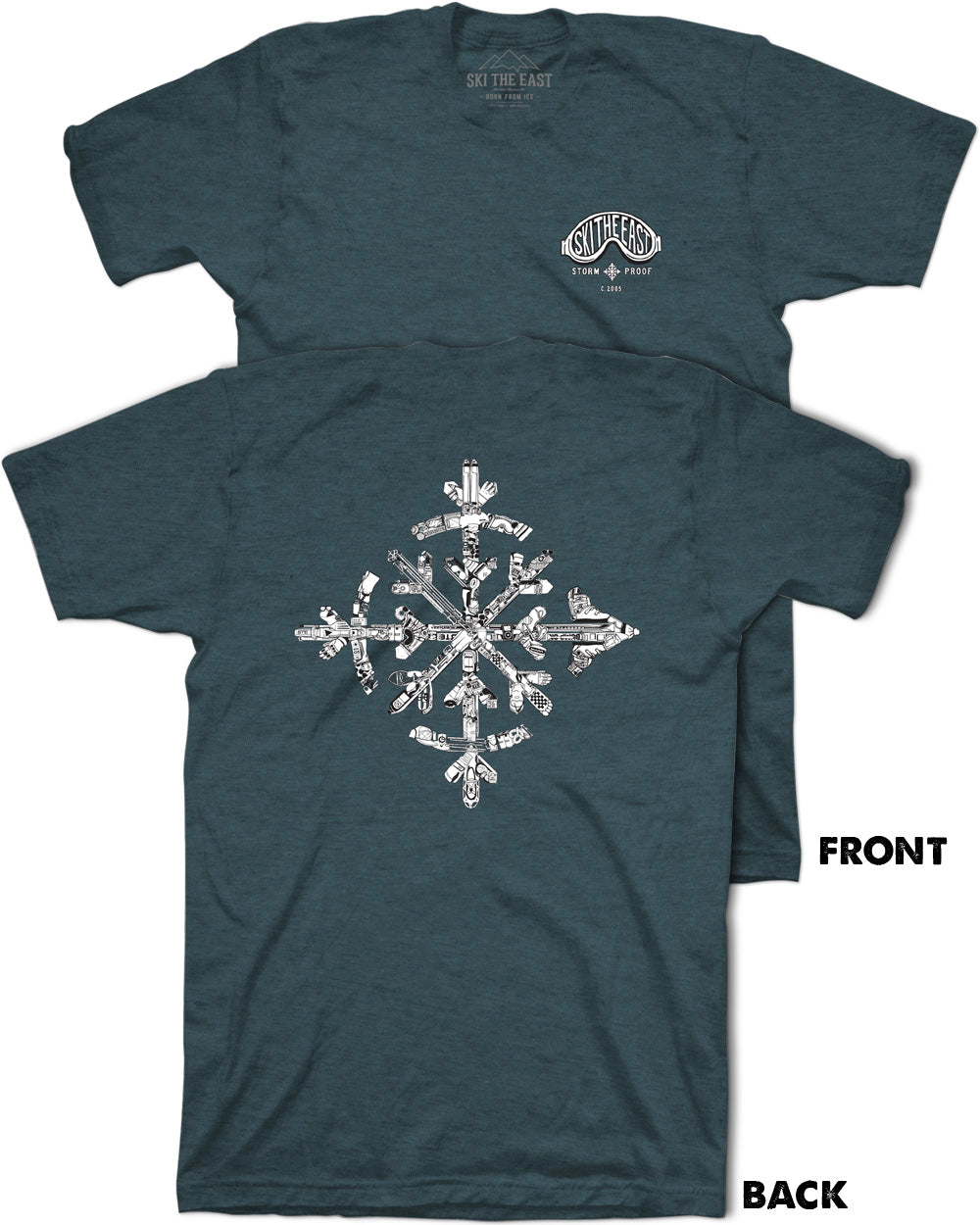 Flurry Tee - Stone Blue