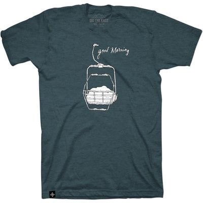 Good Morning Tee - Stone Blue