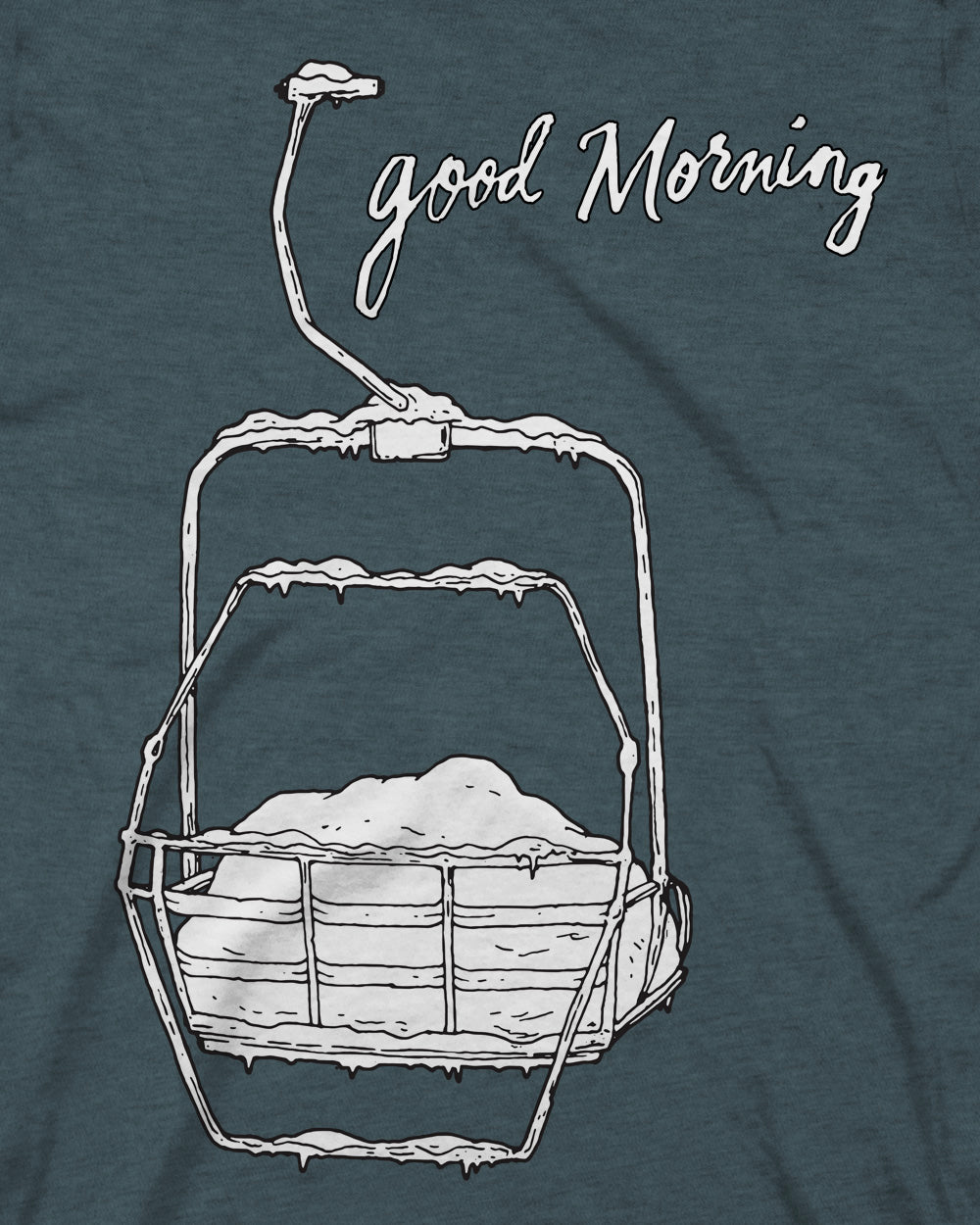 Good Morning Tee - Stone Blue