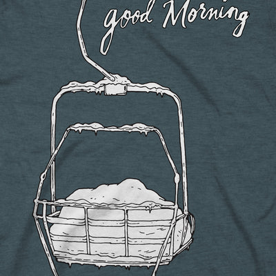 Good Morning Tee - Stone Blue