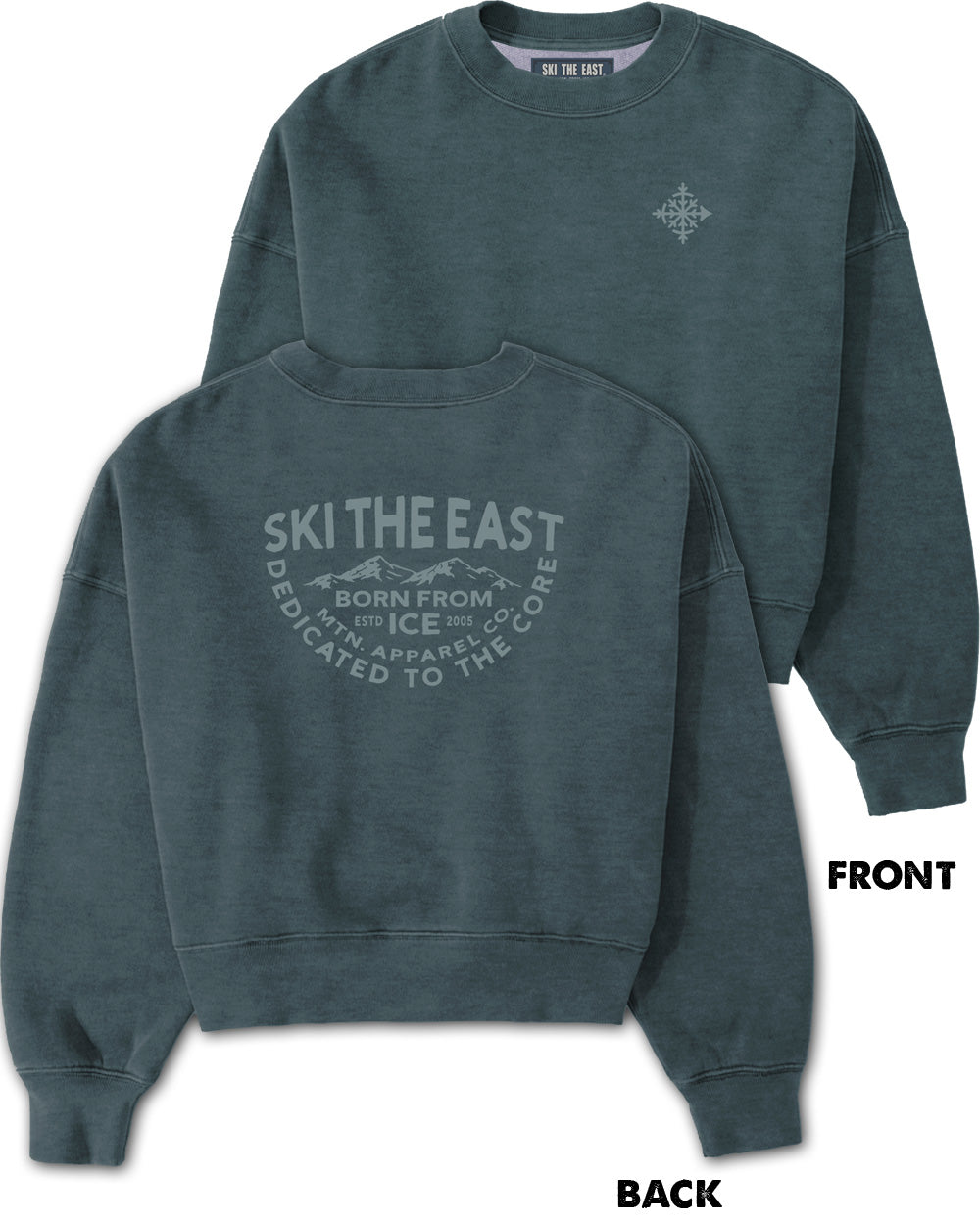 Women's Underhill Crop Crew Sweatshirt - Stone Blue