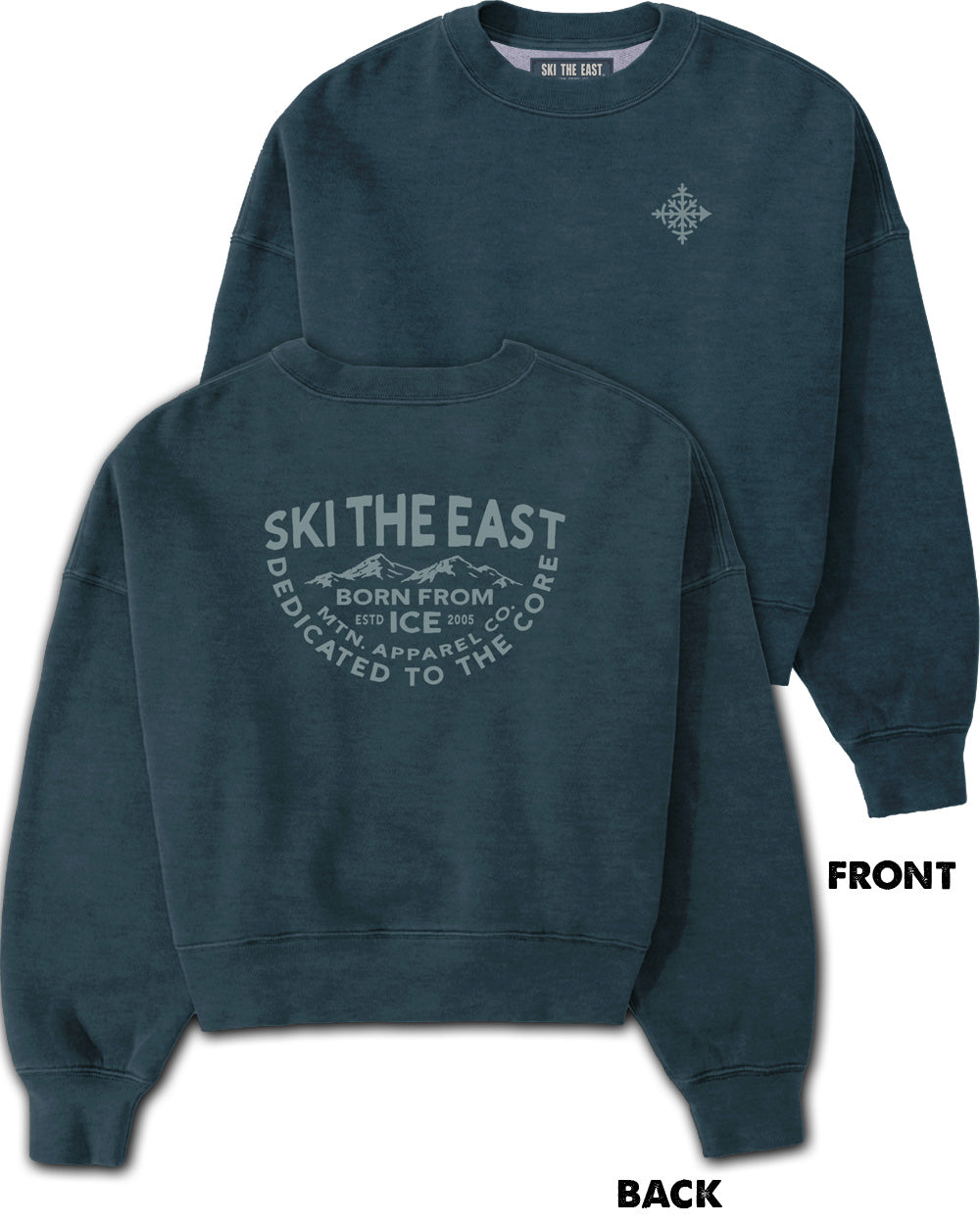 Women's Underhill Crop Crew Sweatshirt - Stone Blue