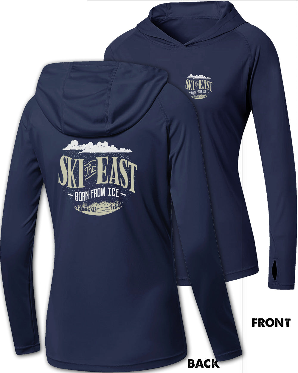 Women's Cirrus Thermal Hooded Long Sleeve - Midnight