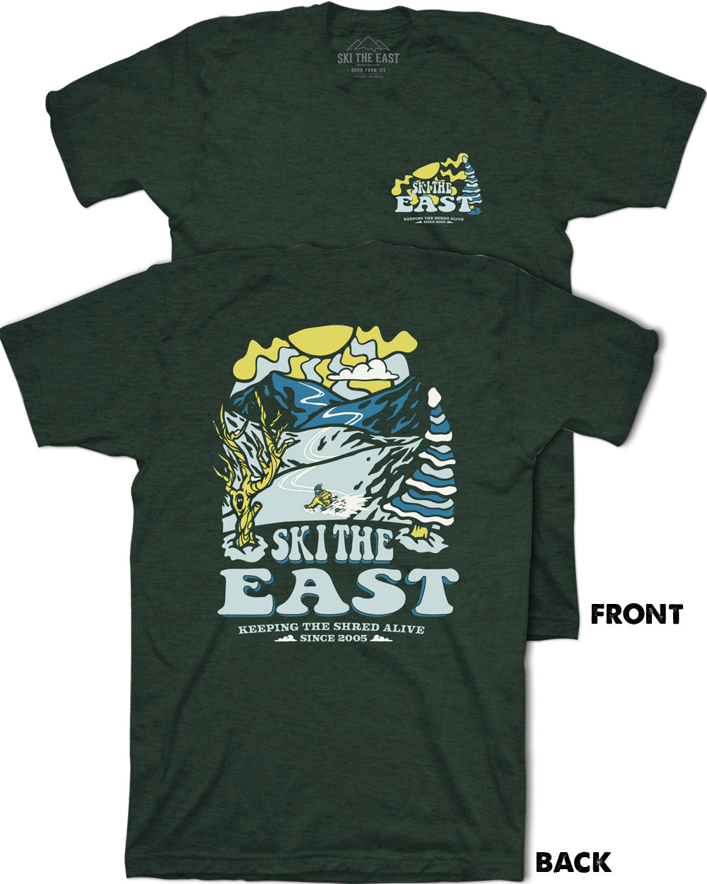 Youth Powder Daze Tee - Dark Forest