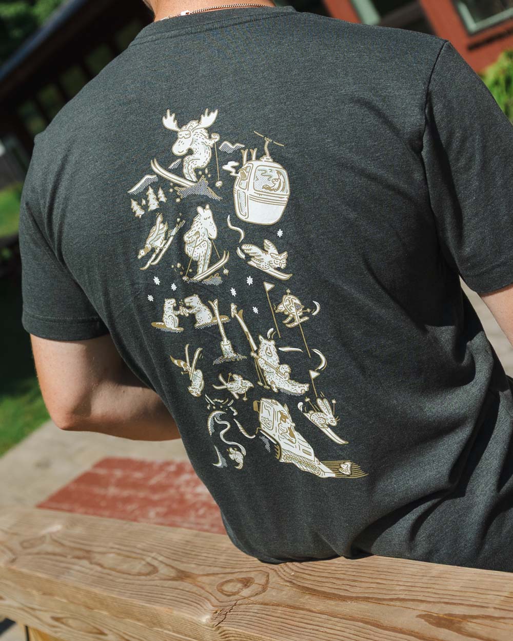 Critter Peak Tee - Dark Forest