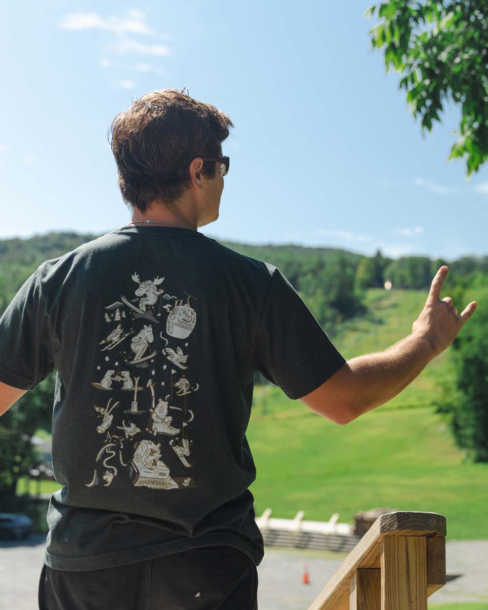 Critter Peak Tee - Dark Forest