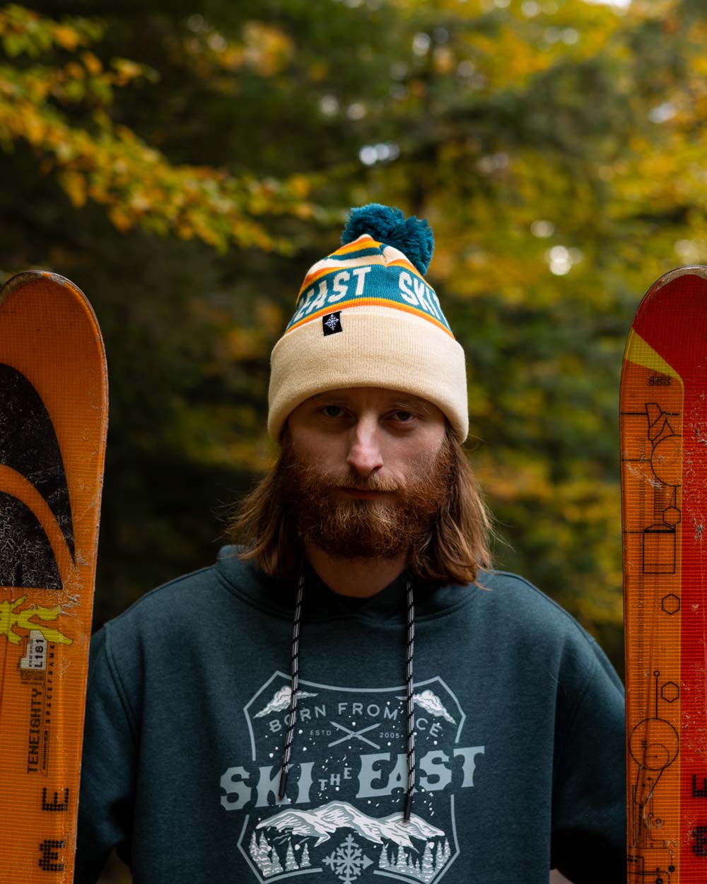 Tailgater Pom Beanie -  Creamsicle