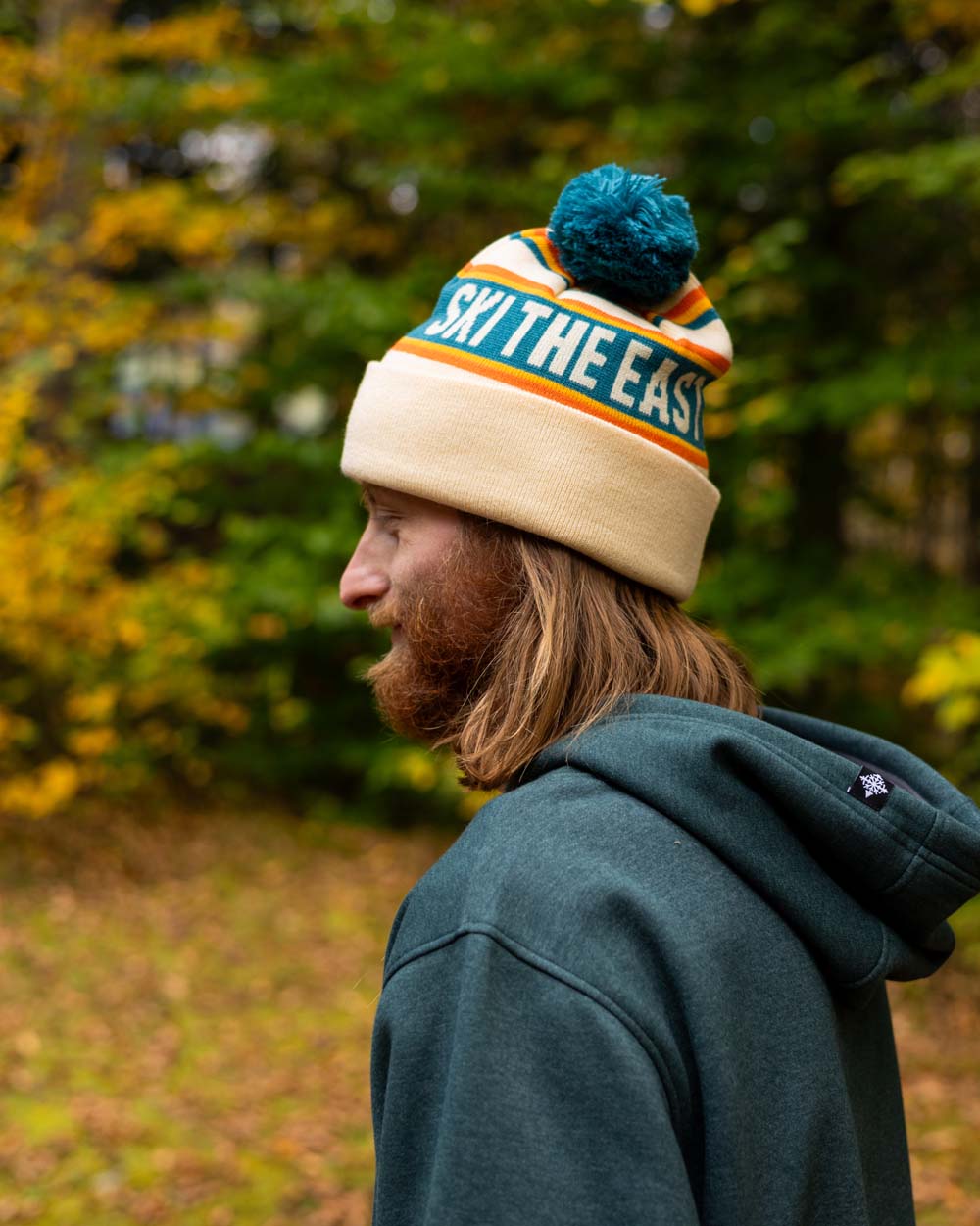 Tailgater Pom Beanie -  Creamsicle