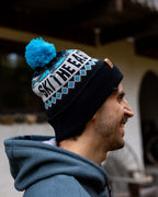 Powder Day Pom Beanie - Black Ice
