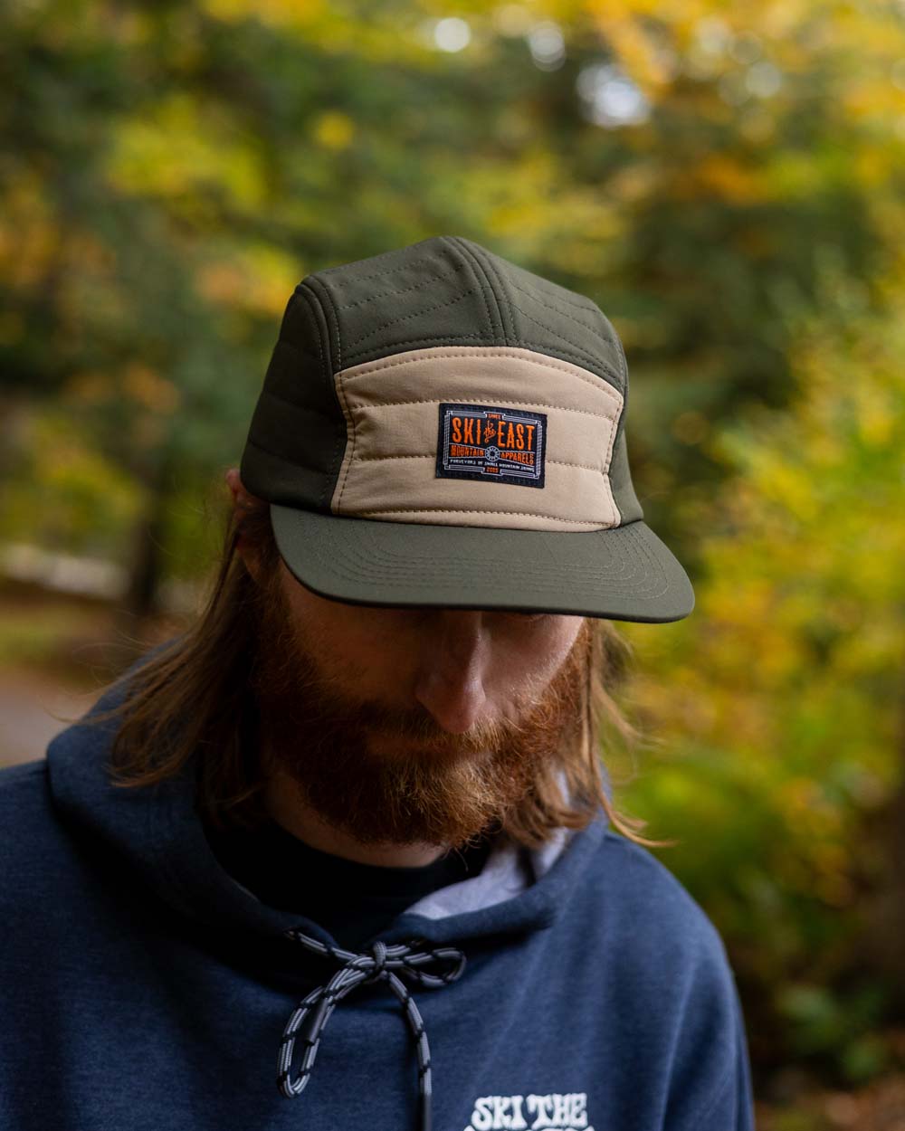 Small Mountain Quilted Hat - Dark Forest/Maple